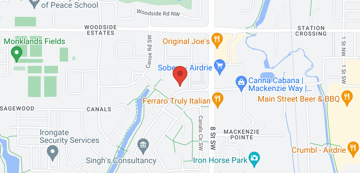 map of 124 CANOE  Drive SW